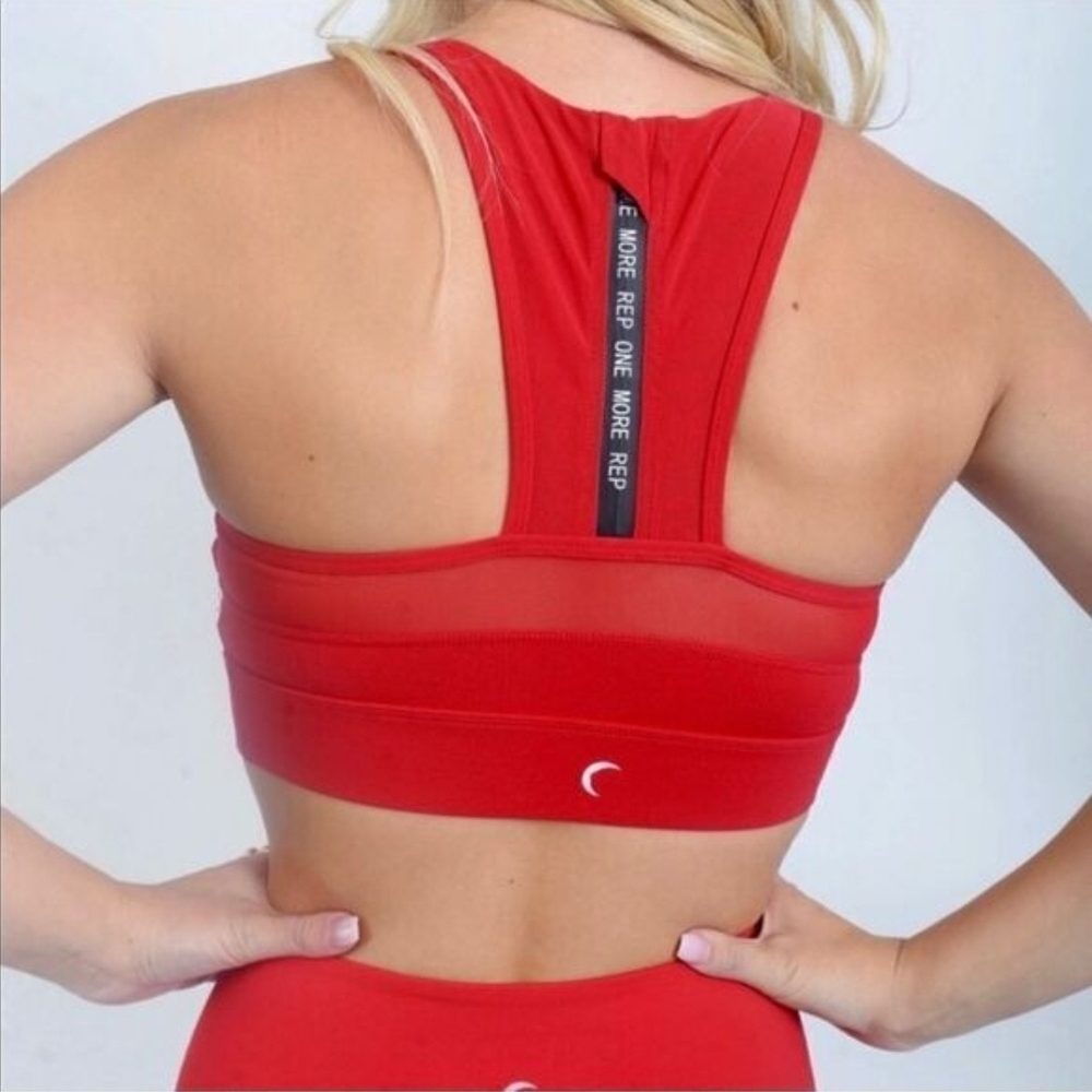 ZYIA Active Women's All Star Bra - Red - Size M - Picture 2 of 5